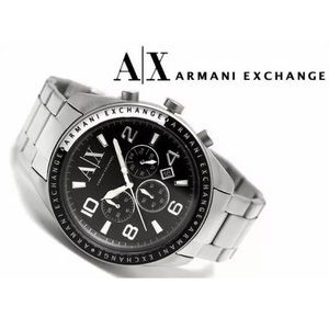 new men's ARMANI EXCHANGE AX1254 ZACHAROBlack Logo